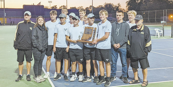 Madison-Grant’s 2022 Marion sectional championship tennis team.